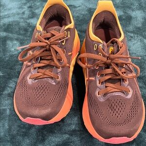 Asics Brown and Orange Women's Running Sneakers